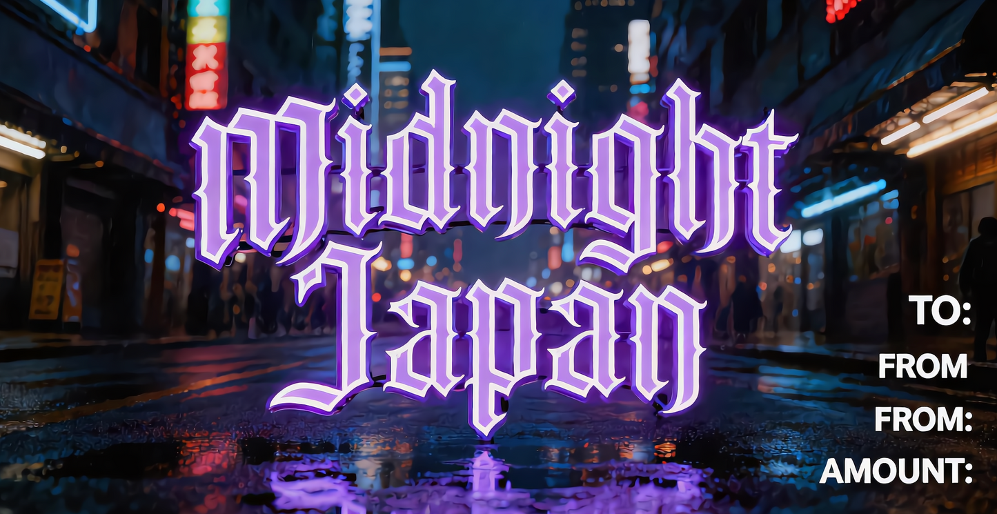 MIDNIGHT JAPAN GIFT CARD
