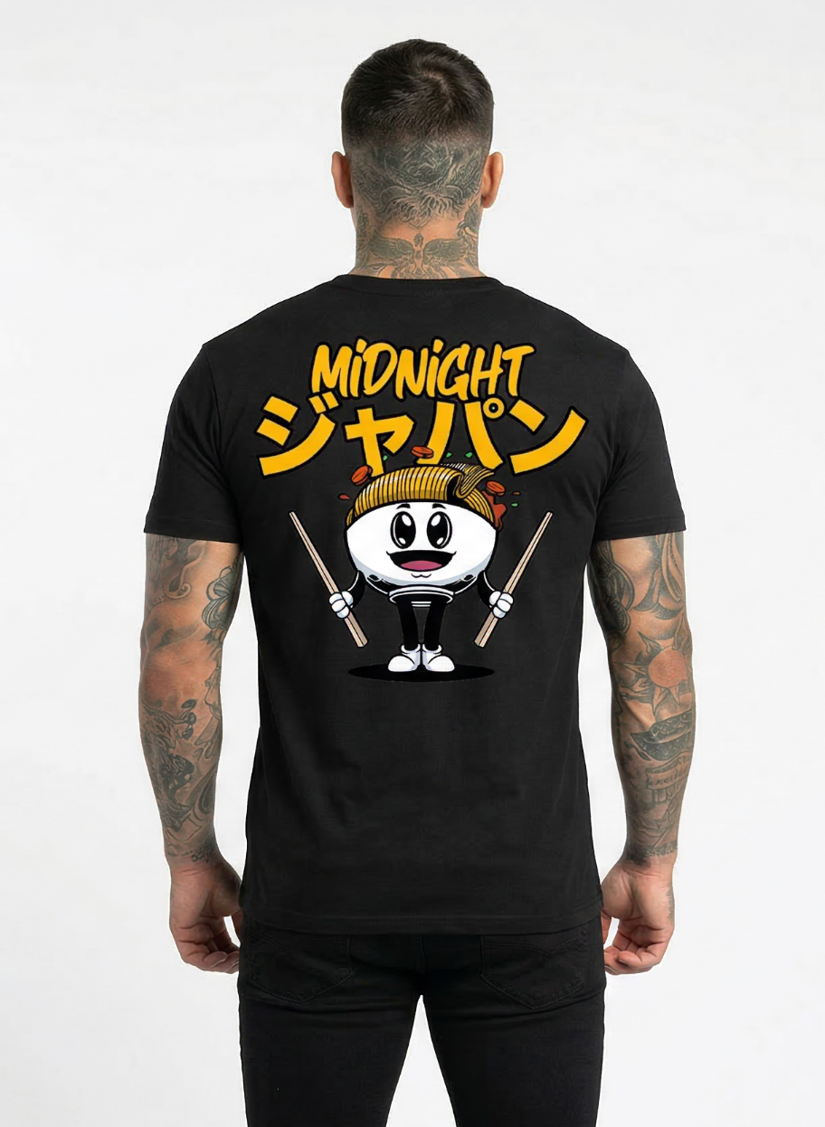 Midnight Japan "NO RAMEN" TEE (BLACK) "PRE ORDER"
