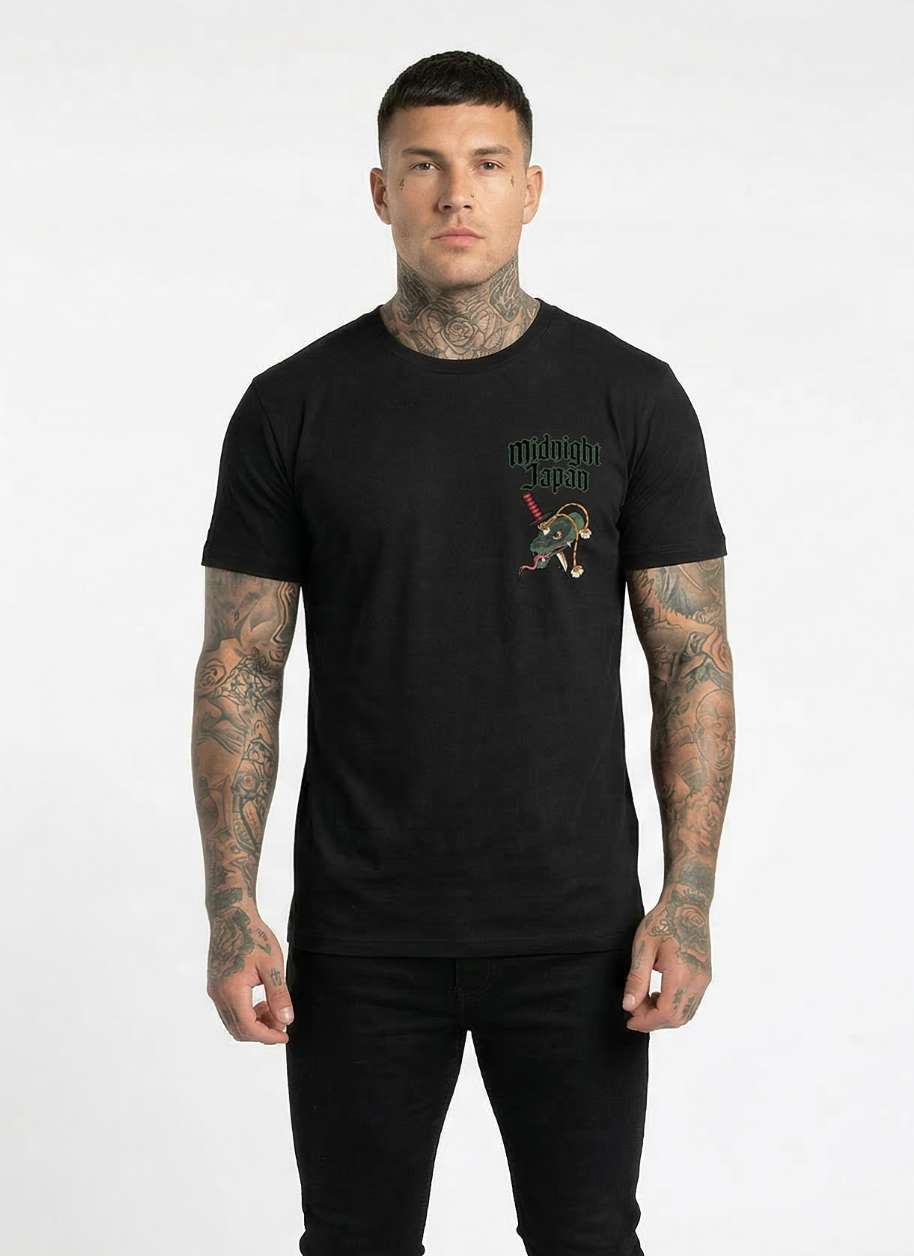 Midnight Japan "SNAKE" TEE (black) "PRE ORDER"