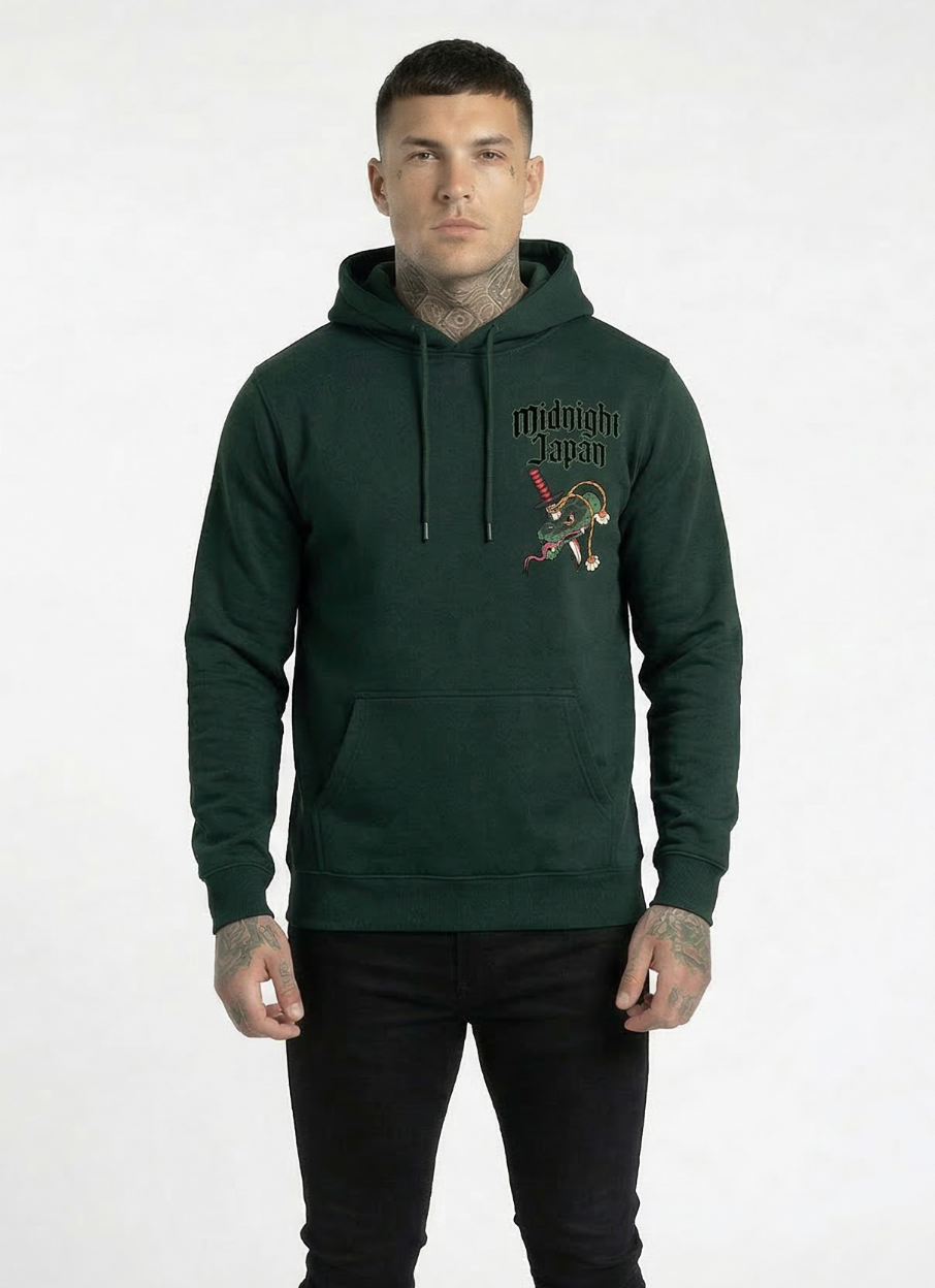 Midnight Japan "SNAKE" HOODIE (FOREST GREEN) PRE-ORDER