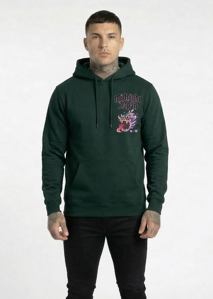 Midnight Japan "PURPLE MONSTER" HOODIE (FOREST GREEN) PRE-ORDER