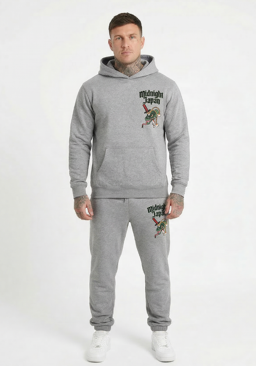Midnight Japan "SNAKE" HOODIE (GREY) PRE-ORDER