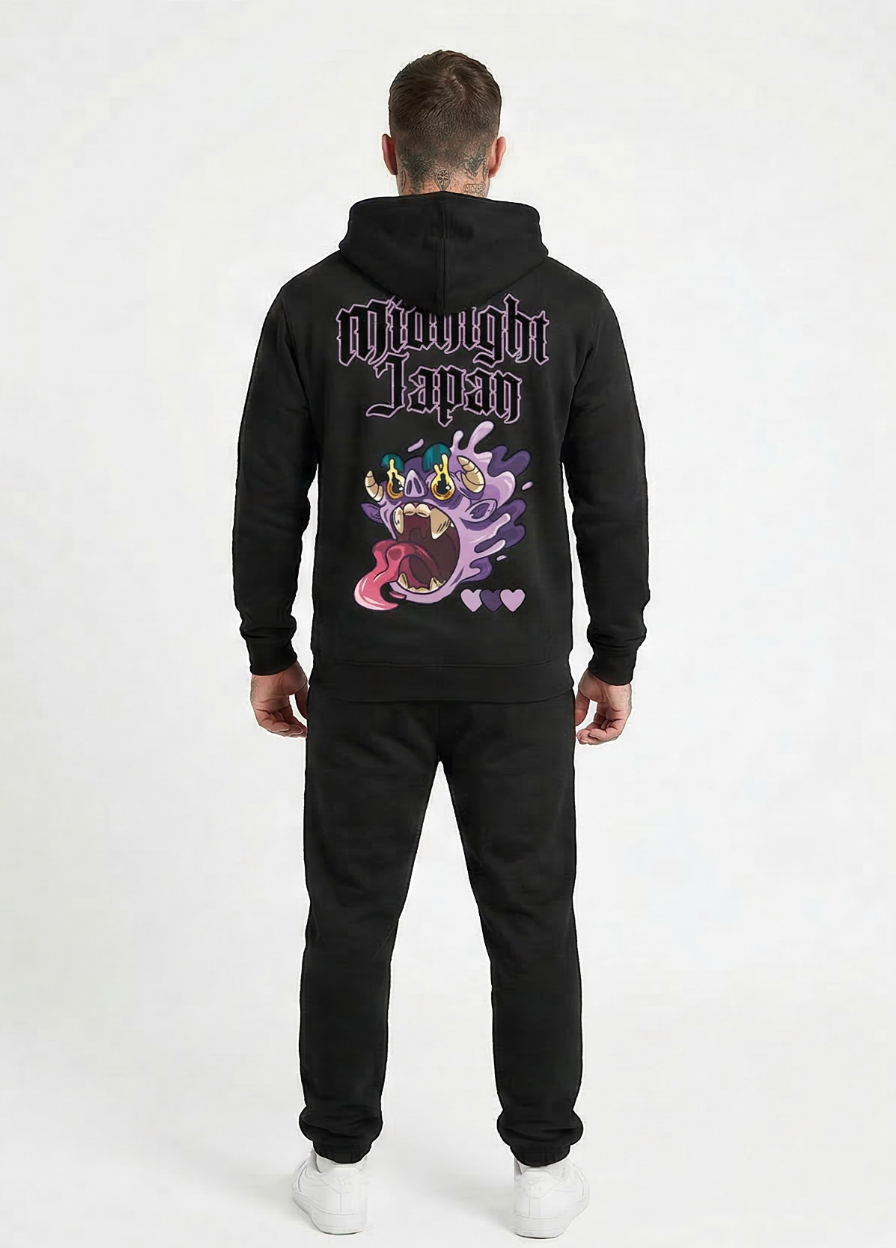 Midnight Japan "PURPLE MONSTER" HOODIE (BLACK) PRE-ORDER