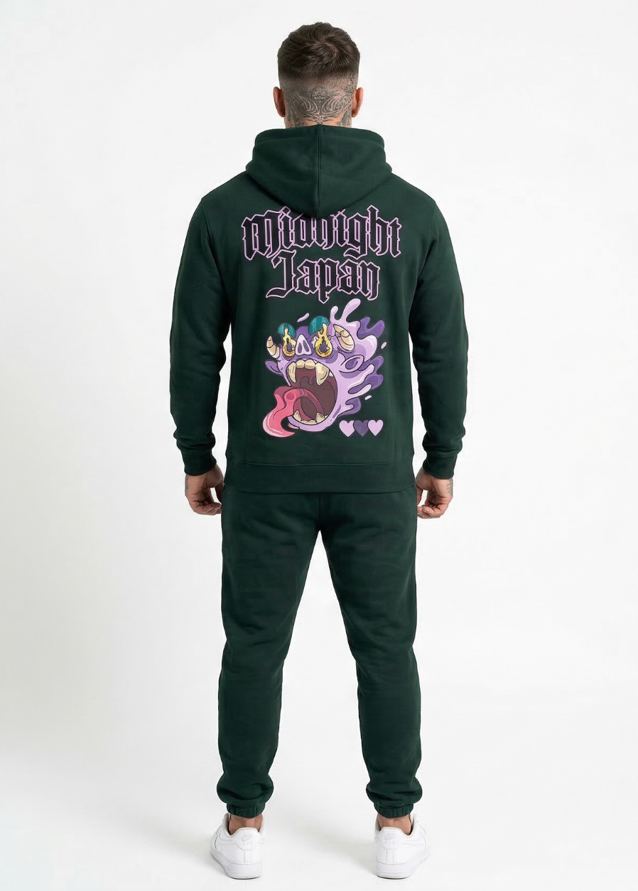 Midnight Japan "PURPLE MONSTER" HOODIE (FOREST GREEN) PRE-ORDER