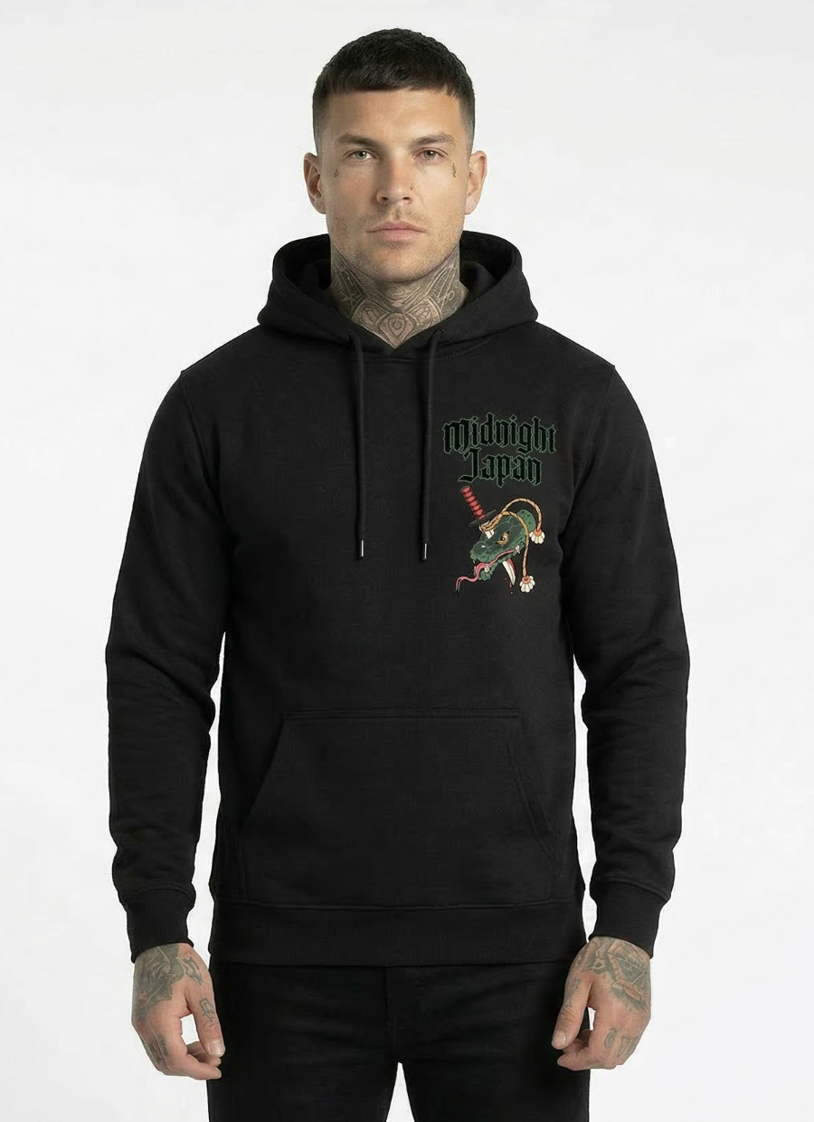 Midnight Japan "SNAKE" HOODIE (BLACK) PRE-ORDER