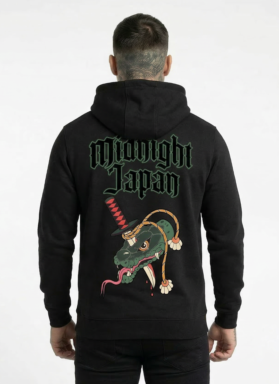Midnight Japan "SNAKE" HOODIE (BLACK) PRE-ORDER