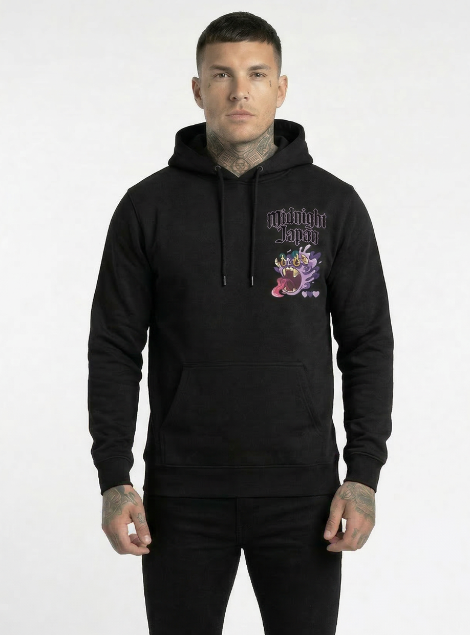 Midnight Japan "PURPLE MONSTER" HOODIE (BLACK) PRE-ORDER