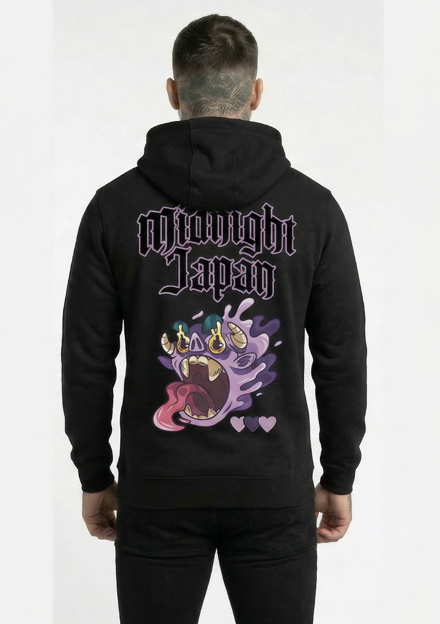 Midnight Japan "PURPLE MONSTER" HOODIE (BLACK) PRE-ORDER