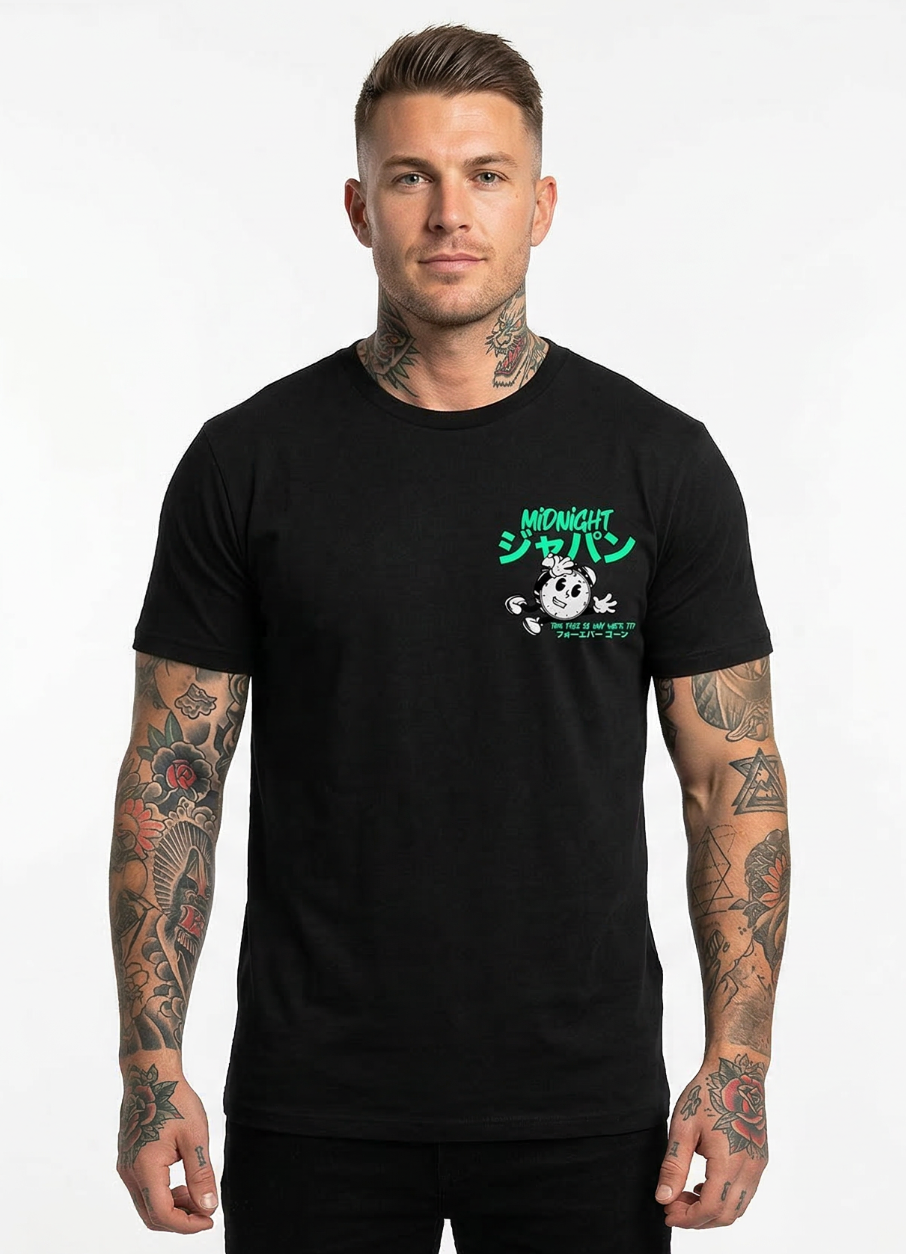 Midnight Japan "TIME FLIES" TEE (BLACK) "PRE ORDER"