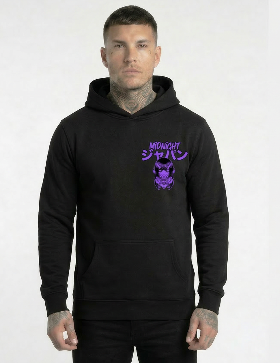 Midnight Japan "GAS MASK GIRL" HOODIE (BLACK) PRE-ORDER