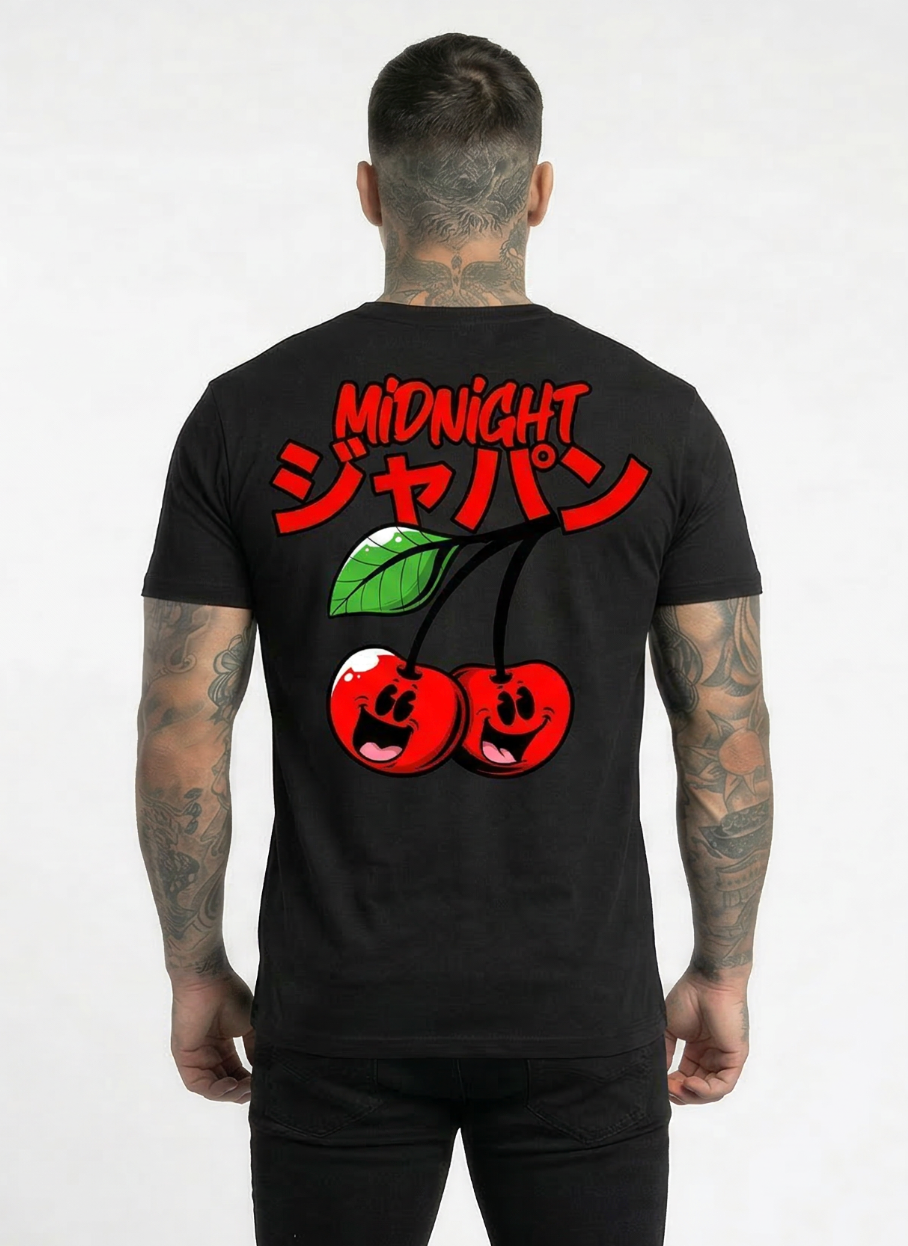 Midnight Japan "CHERRY ON TOP" TEE (BLACK) "PRE ORDER"