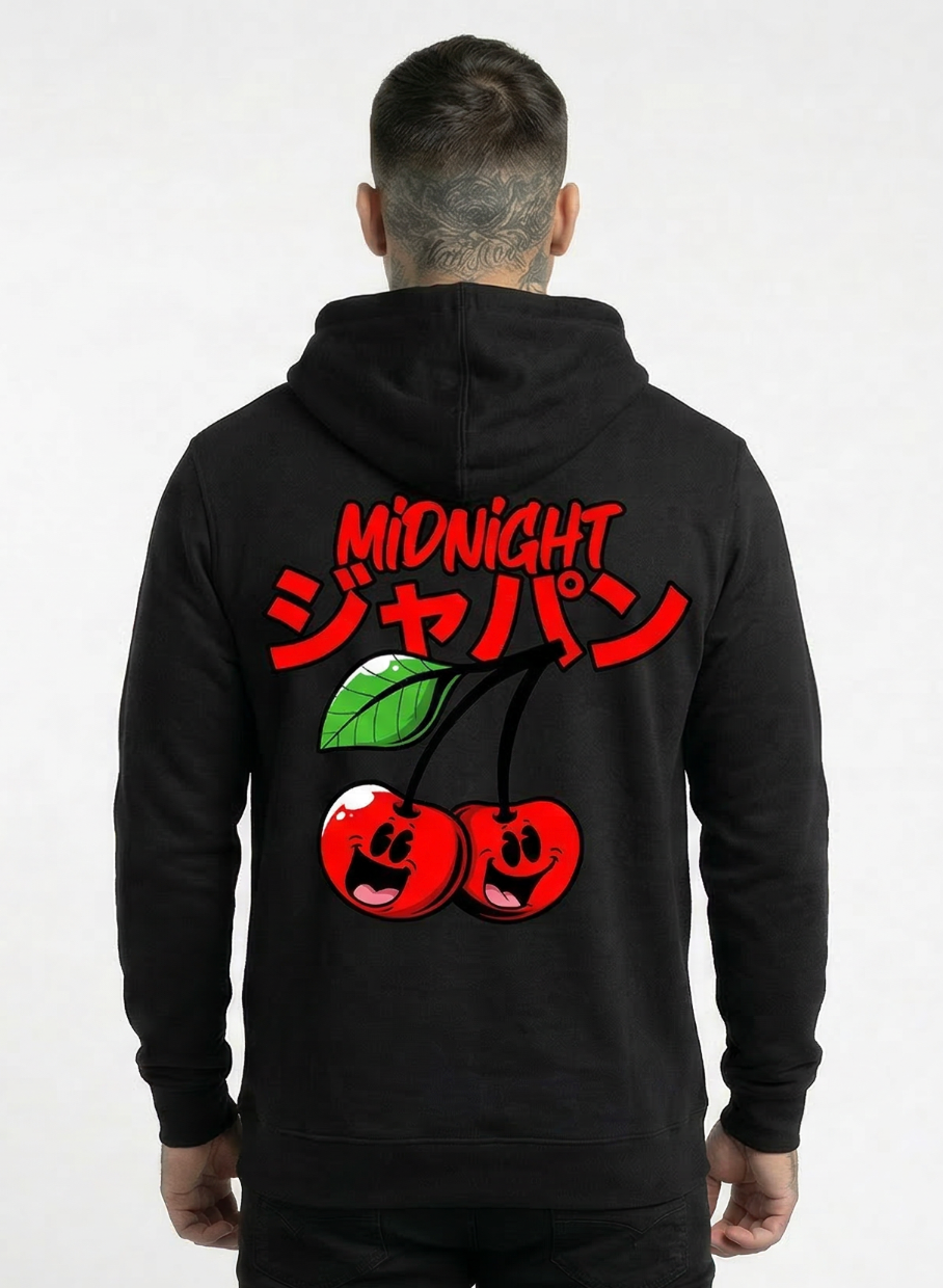 Midnight Japan "CHERRY ON TOP" HOODIE (BLACK) PRE-ORDER