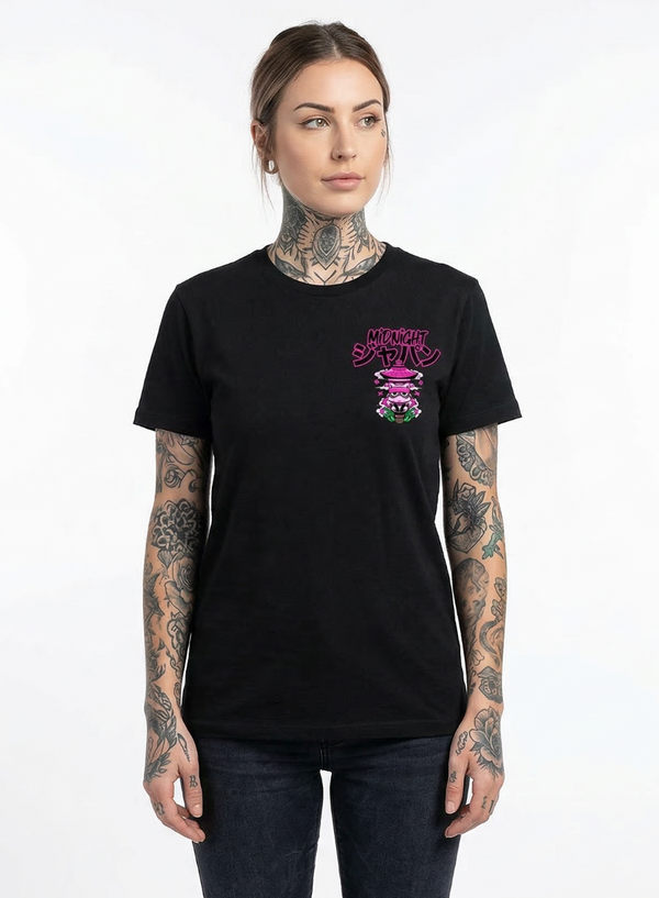Midnight Japan "PINK WARRIOR" TEE (BLACK) "PRE ORDER"