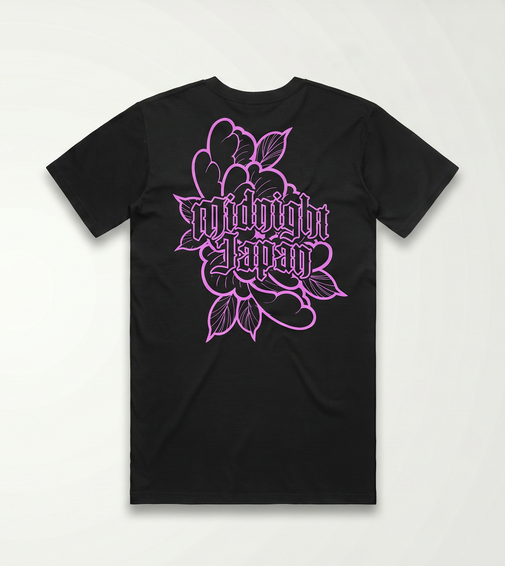 MIDNIGHT JAPAN PEONY "FOREVER AND ALWAYS"  TEE  (PRE-ORDER)