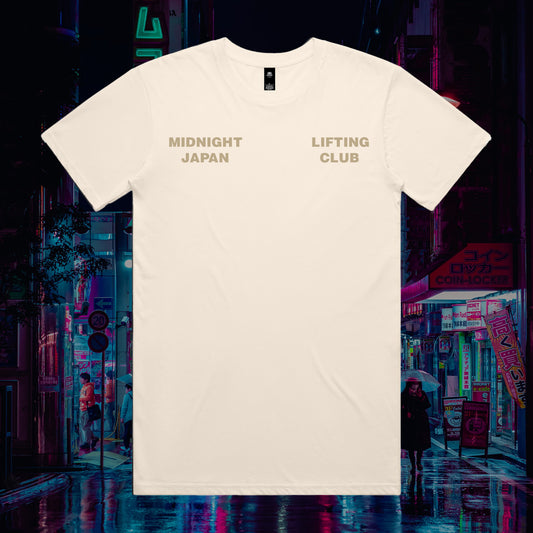 MIDNIGHT JAPAN "NO SWEAT" LIFTING CLUB TEE ( PRE ORDER )